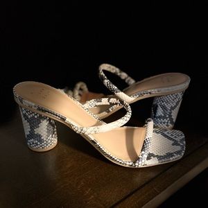 Brand: A New Day | Cass Square Toe Heels | Snake Skin | Women’s Size 8